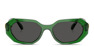 Crystal-Embellished Irregular Sunglasses