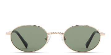 Paloma Gold Ball Oval Sunglasses