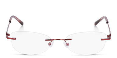 Pure with Airlock Titanium Patina 202 602 Rimless Eyeglasses Red 49-18-140 Pure Airlock Eyeglasses Frames EMBRACE 202 604 Burgundy  main image 4